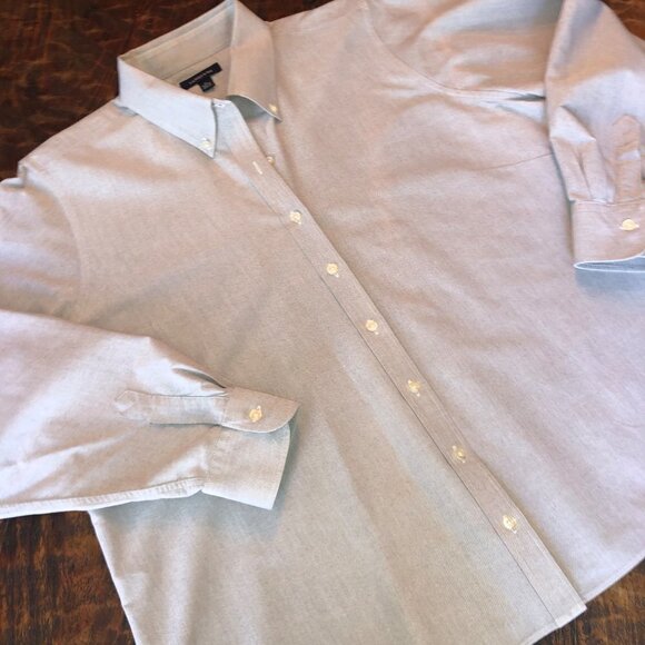 Land’s End Grey Oxford Sz.20-22 - Picture 2 of 13